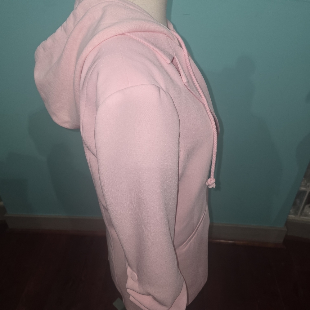 SET Cinq a Sept Hooded Khloe Blazer and Shorts SET in Pink Quartz Size 8 US - Picture 5 of 13